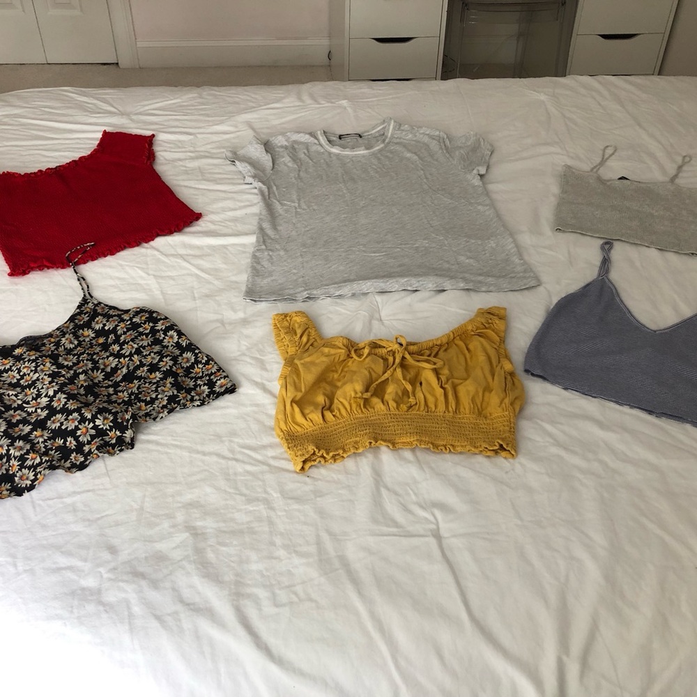 Lot of six Brandy Melville tops. All one size.